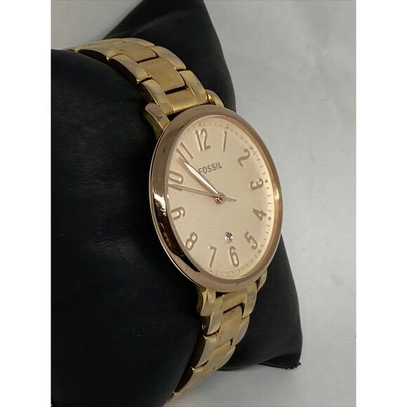 Fossil Jacqueline ES3970 Women Rose Gold Stainless Steel Analog Dial Watch JK671 - Picture 5 of 12